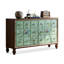 Armoire d'appoint verte et bois manufacturé vert