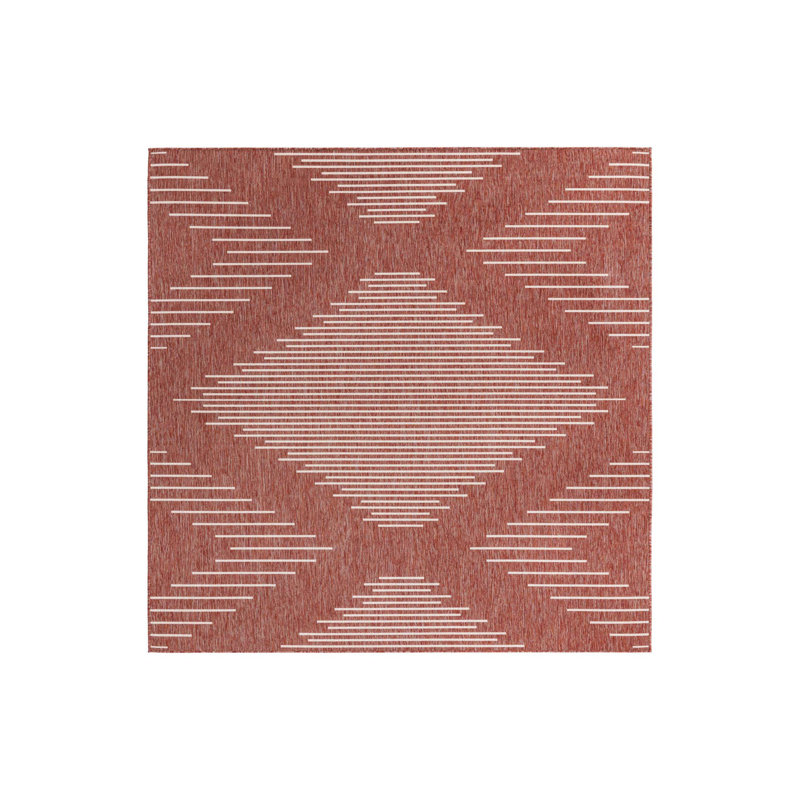 Striped Indoor / Outdoor Rug, Rectangle 7' x 10'
