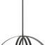 Lustre de globe avec accents en bois 6 lumières unique Keegan