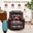 Three Motor Power Lift Chair With Heat And Massage For Elderly, Big And Tall Leather Recliners With Remote Control Infinite Position, Cup Holders,Medium Mocha-65484018