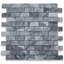 Bardiglio 12" x 12" Marble Brick Joint Mosaic Wall & Floor Tile-79872547
