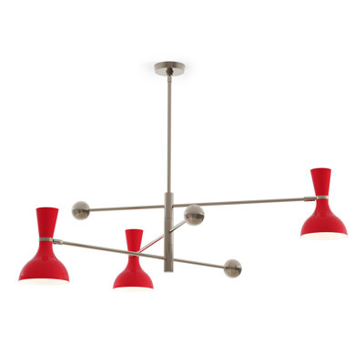 Luminaire suspendu Spoutnik 3 lumières Clare
