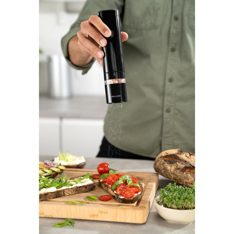 ZWILLING Enfinigy Electric Salt/Pepper Mill, Black Matte