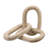 Decorative Object Paulownia Wood Sculptural Interlocking Chain Link Design Modern Accent Piece with Abstract Organic Form Stylish Home Decor Element for Contemporary Artistic Display.-1553616331-1553616329
