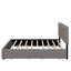 Grand lit plateforme tapissier avec 2 tiroirs et un lit gigogne-114392597