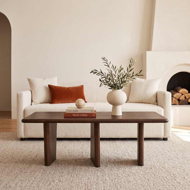 Alsey Solid Wood Top Coffee Table