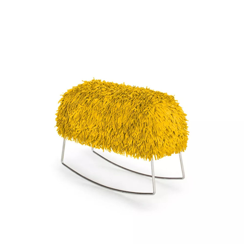 Rocking Stool, Yellow