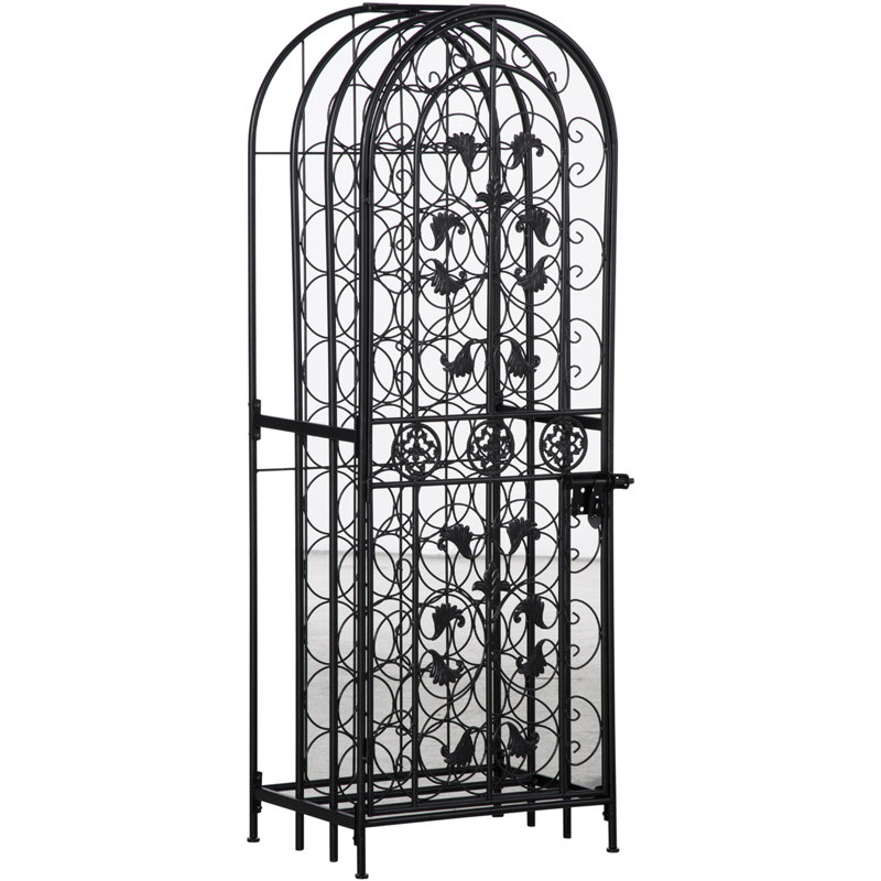Bottle Wrought Iron Wine Rack