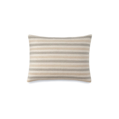 Classic Grey Marina Stripe Indoor Outdoor Pillow 24x24