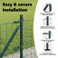 Vidaxl Fence With Posts Steel-116797979-116797983
