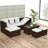 Frey 4 Piece Lounge Chair with Cushions-717459416-767940673