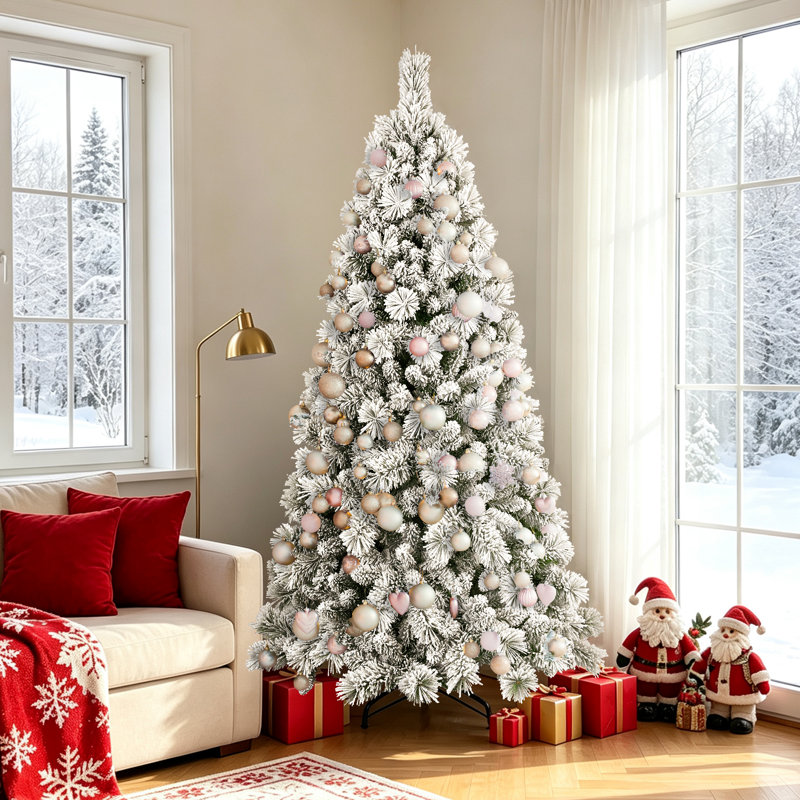 Arbre de Noël artificiel enneigé, 5'