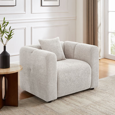 Fauteuil d'appoint rembourré 42,91 pouces Jasey