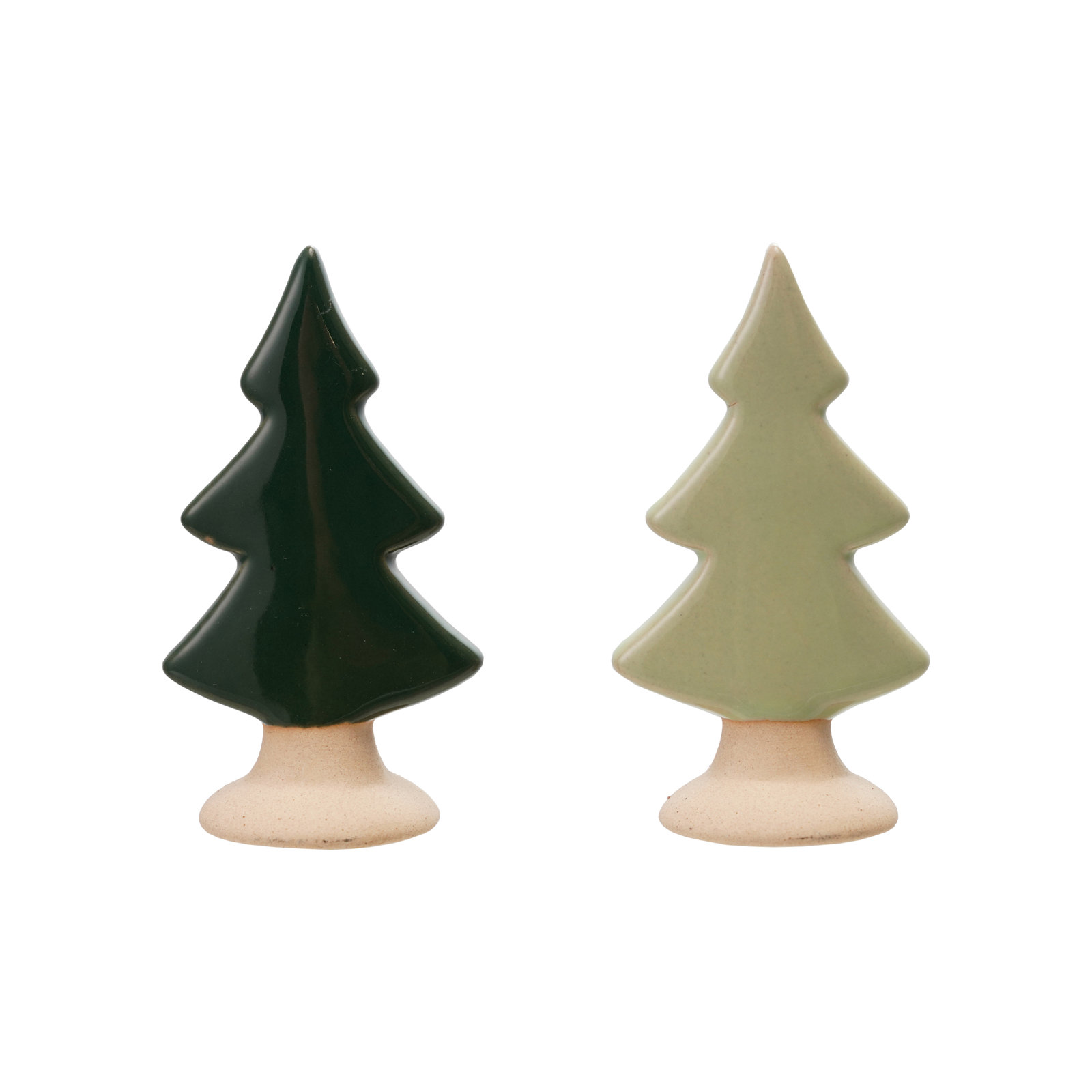 Stoneware Tabletop Tree with Unglazed Base