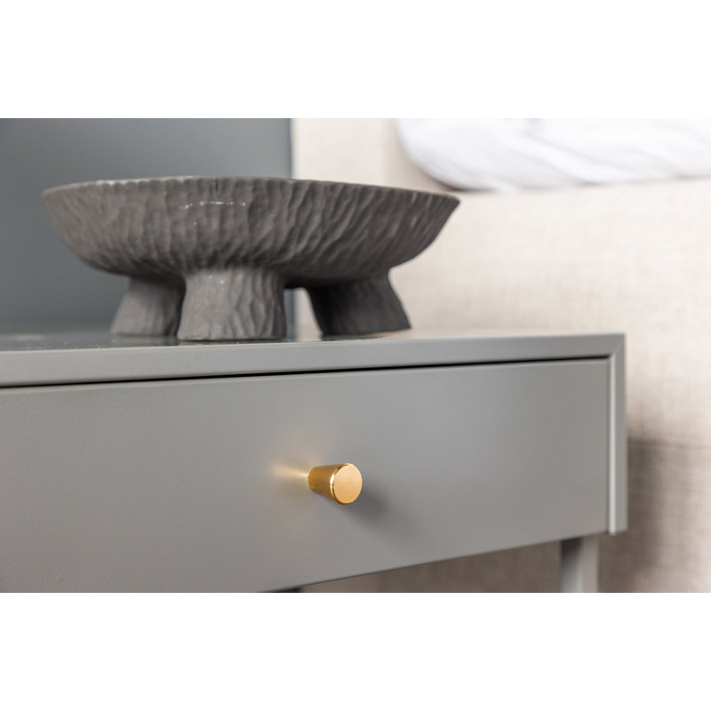 Damira End Table, Grey
