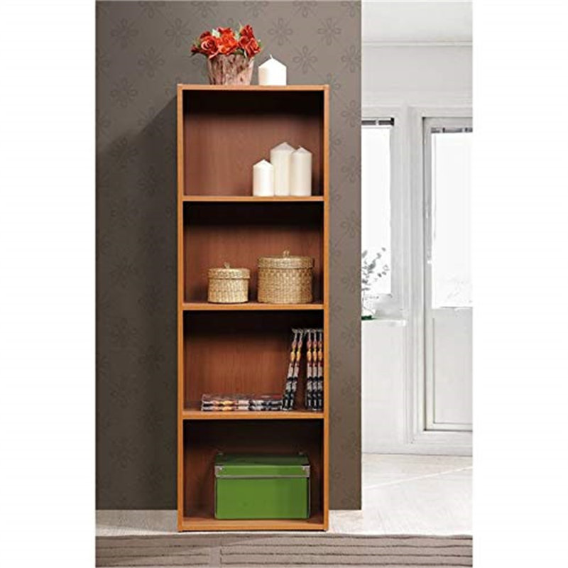 Bessan Bookcase, Cherry, (4 Shelves) 47" H x 16" W x 12" D