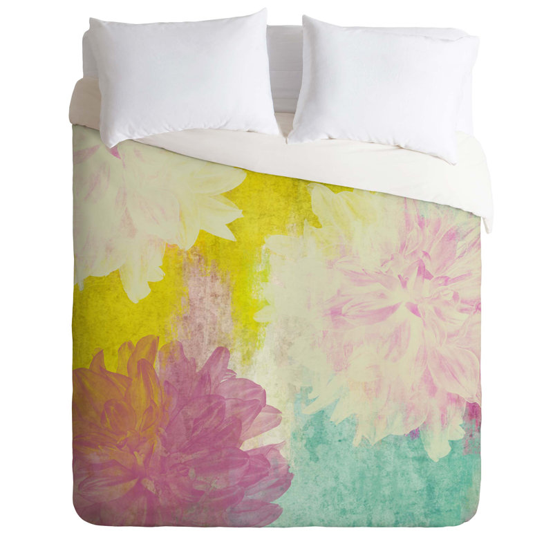 Irena Orlov Modern & Contemporary Polyester Floral Duvet Cover, King Duvet Cover