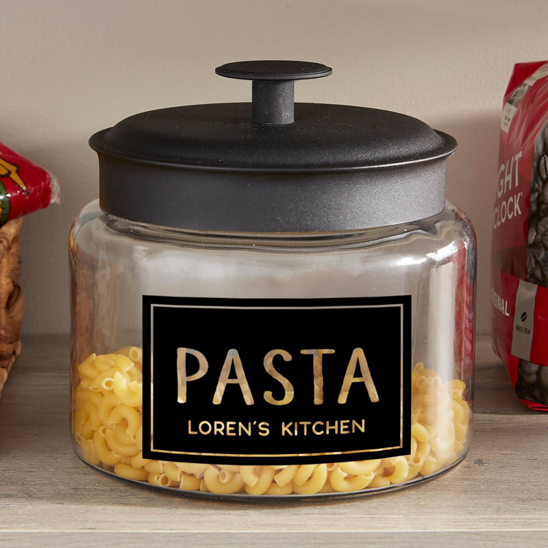 Verre de garde-manger personnalisé de 1,5 pte Pot de rangement, Oui
