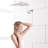 12 Inch Shower Head With Adjustable Arm - Stainless Steel Material, Full Body Coverage, Easy Installation 12" Square Showerhead Extension Steel, Low Maintenance, Bathroom Accessory Upgrade