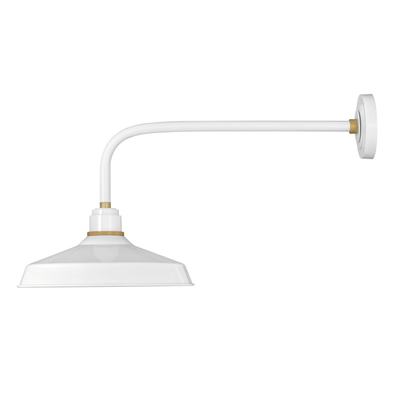 Foundry Wall Mount Outdoor Barn Light, 16" H x 12" W x 23.75" D, Textured Black