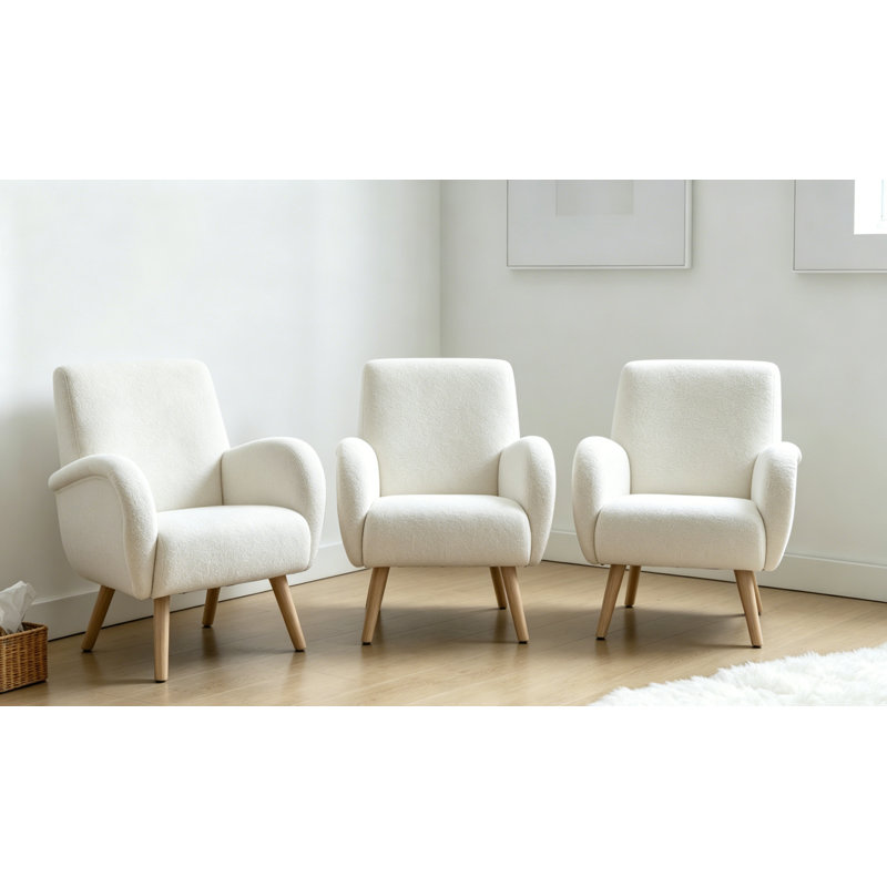 Manufactured Wood Accent Stool, White