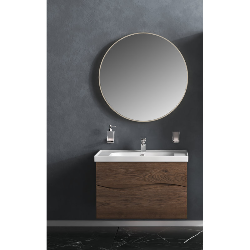 Ensemble de meuble-lavabo mural moderne Varennes avec meuble-lavabo Varennes