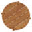 Akeya Round 35 Inch Outdoor Teak Wood Round Bar Table In Natural-125185443