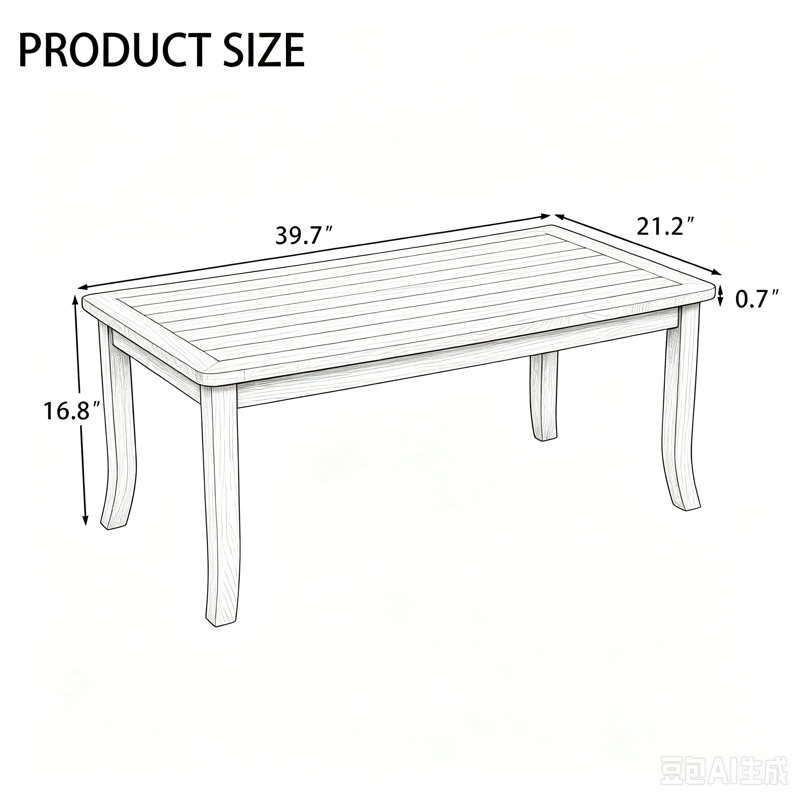 Clinkscales Solid Wood Teak Outdoor Coffee Table, Brown