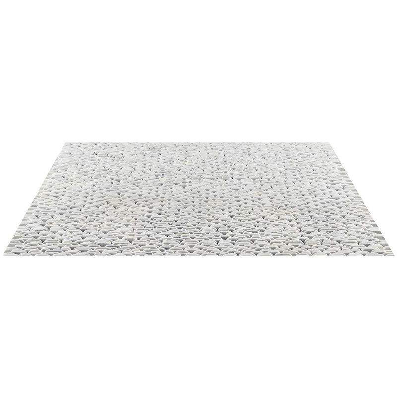 Nature Stacked Pram Gray Pebble Mosaic Tile, Carrara