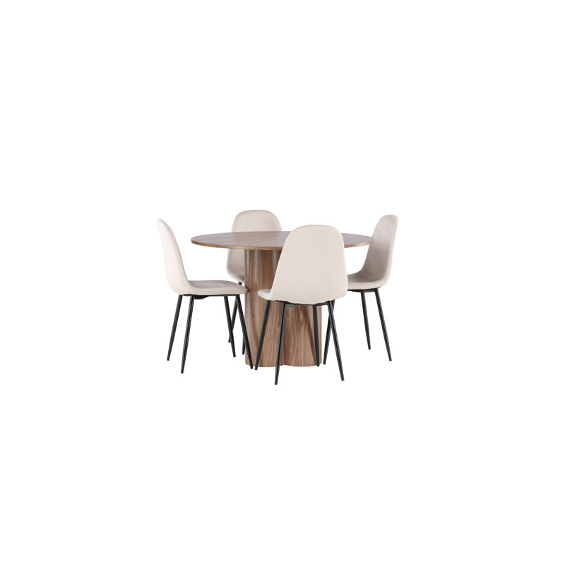 Borgella 4 - Person Dining Set