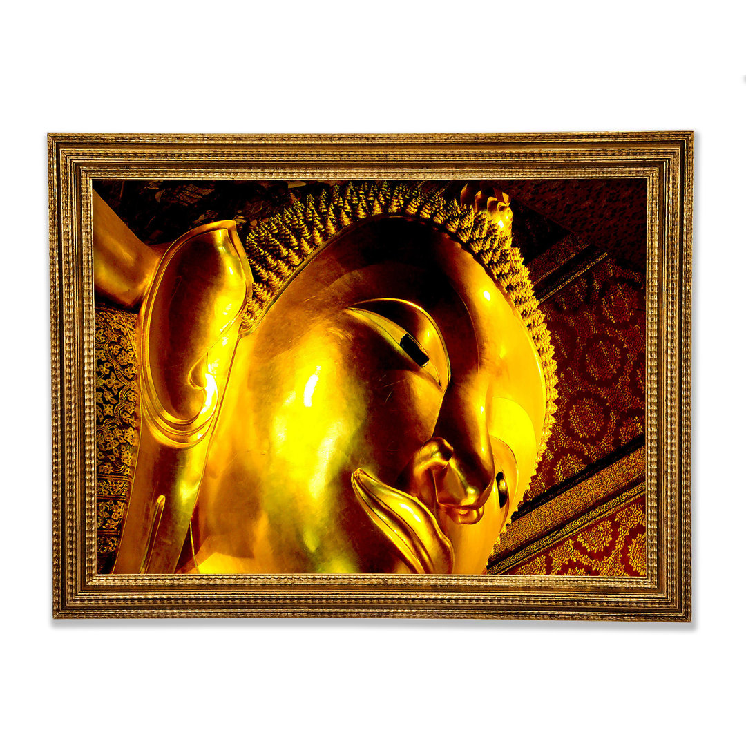 Goldenes Buddha-Gesicht - Druck