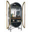 Rustic Modern Wine & Bar Accent Cabinet with LED Lighting