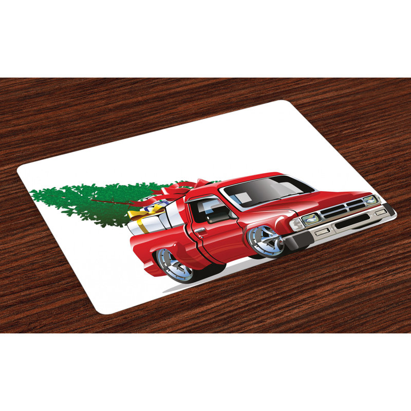 Ofelia Christmas Farm Truck Placemat