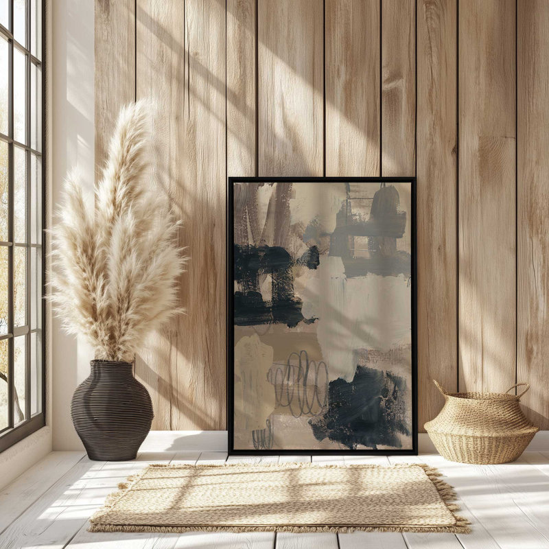 Earth and Shadow I, reproduction sur toile dans un cadre, H 30,75 po x l 20,75 po, Chrome poli