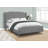 Bed Queen Size Platform Bedroom Frame Upholstered Linen Look Metal Legs-647561912