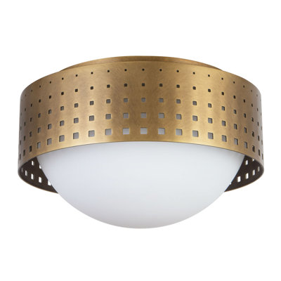 Astoria 10-in Black Flush Mount