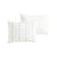 Édredon pour chambre 6 pièces en coton pour très grand lit - blanc / gris