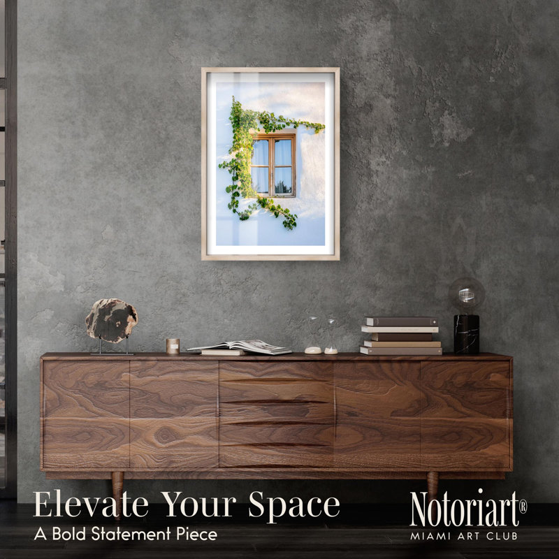 «Sun Whisper II Shadowbox Print Travel» par Notoriart, H 31 po x l 21 po, Crème, crème