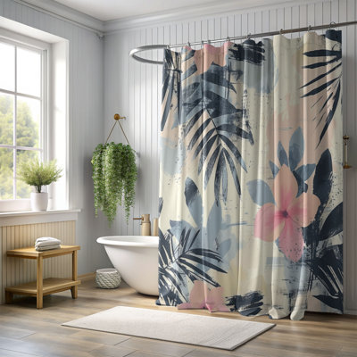 Tropical Designs - 1 Piece Standard Shower Curtain