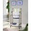 Porte-serviettes en étain avec tablette - Rangement moderne robuste à 3 niveaux pour salle de bain, buanderie, cuisine