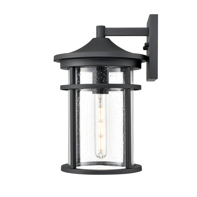 Applique murale d'extérieur 1 lumière Aadishiv, H 14,5 po x l 9 po x P 9,75 po
