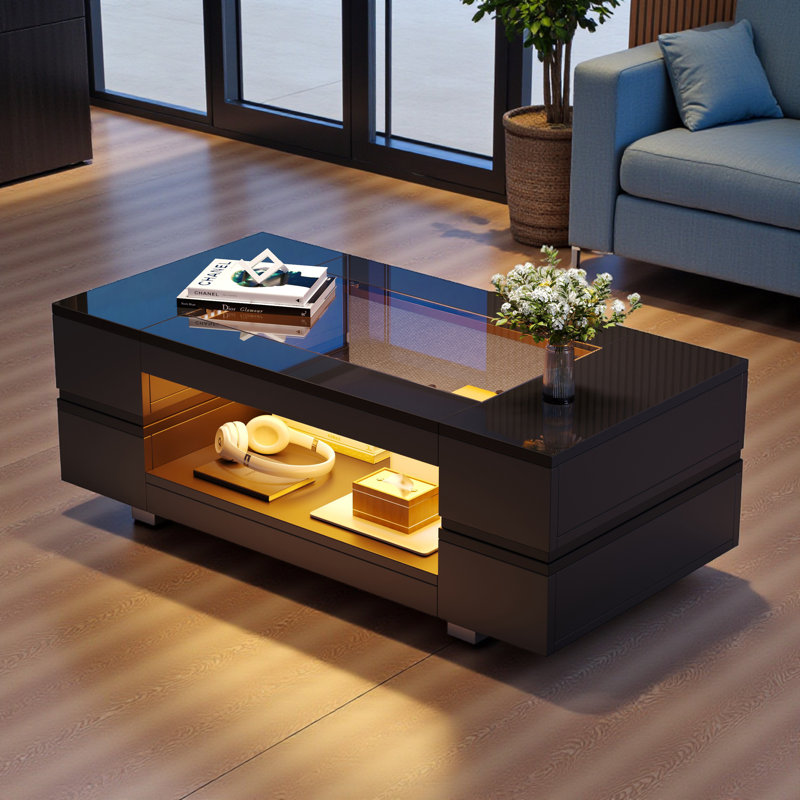 Four Leg Coffee Table with Storage