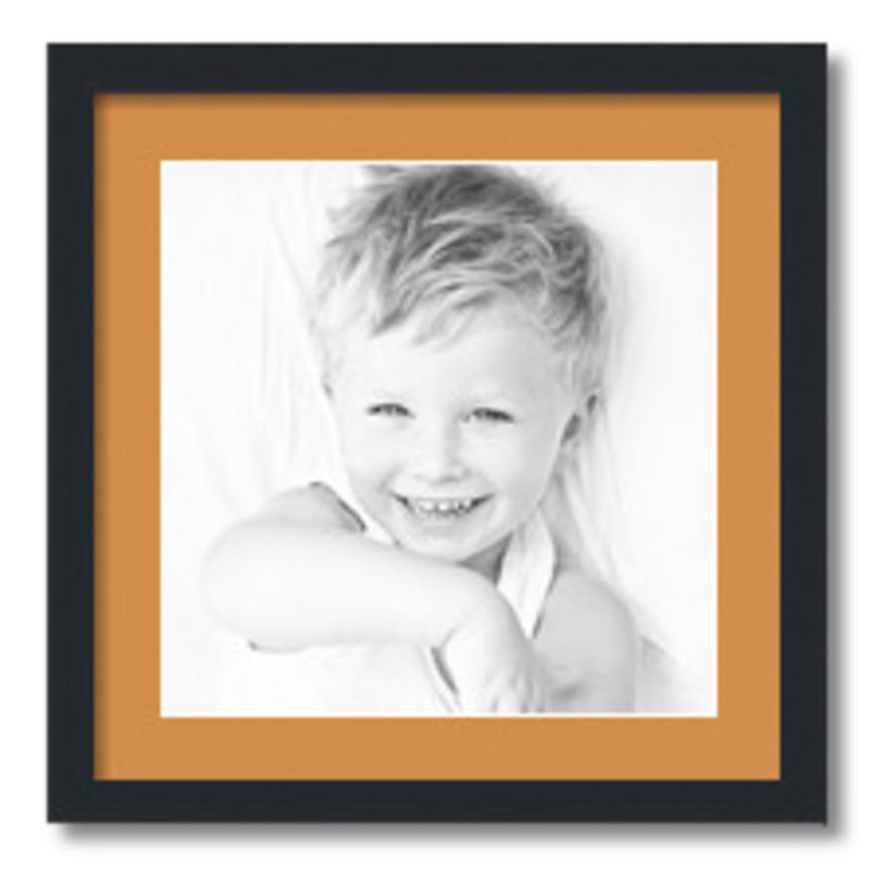 Matte Picture Frame with Mat, Amber