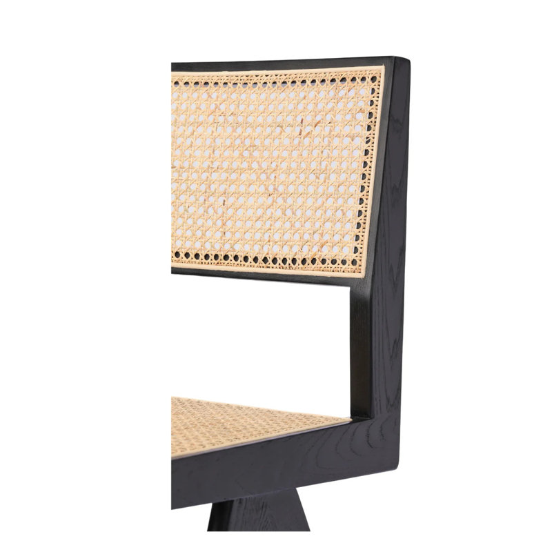 Chaise sans accoudoirs William Cane, Noir