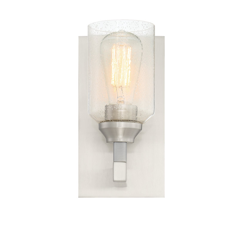 Applique murale à bras 1 lumière Tereza, Nickel poli brossé