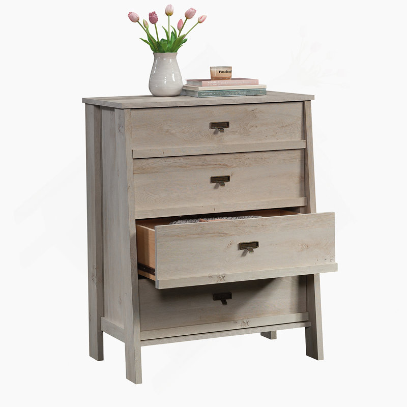 Commode de rangement à 4 tiroirs pour chambre à coucher