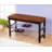 Wood Shoe Bench with Chocolate Microfiber Seat