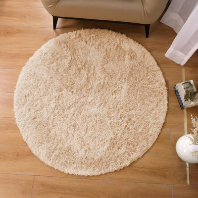 Round Adelynn Standard Shag 120cm X 120cm Area Rug