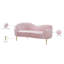 Causeuse courbée en velours 67 po Shurtz-273919138