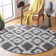 Bethlyn Ikat Ivory/Charcoal Area Rug